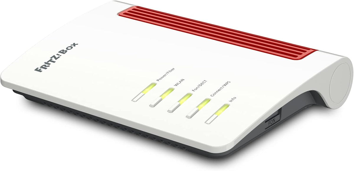 Amazon Renewed Netzwerk, Schwarz, AVM FRITZ!Box 5530 Fiber (Glasfasermodem mit 2x2 Wi-Fi 6, bis zu 3 GBit/s, 2.5-Gigabit-LAN-Port