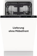 Gorenje Geschirrspüler, 44,8 ×81,5× 55 cm, 45 cm, Silber, GV561C10 Vollintegrierbar / /5 Programme/10 Maßgedecke/15