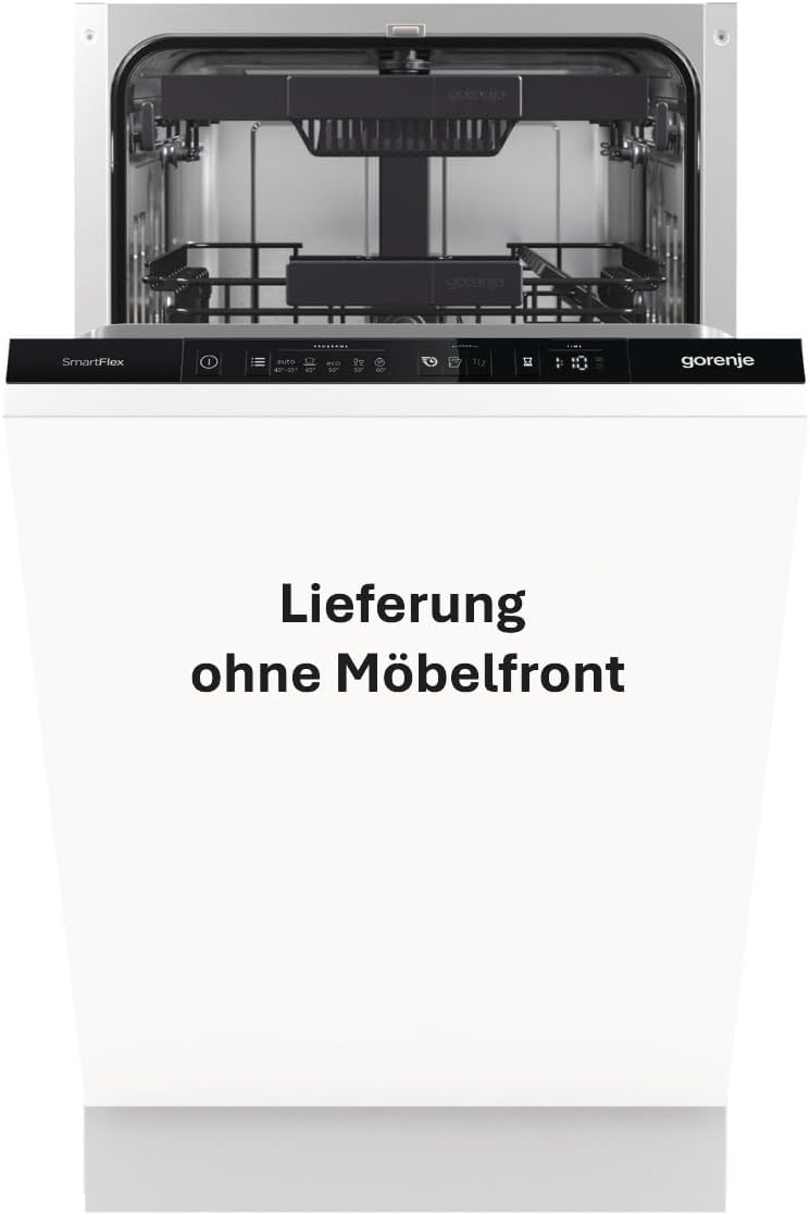 Gorenje Geschirrspüler, 44,8 ×81,5× 55 cm, 45 cm, Silber, GV561C10 Vollintegrierbar / /5 Programme/10 Maßgedecke/15