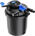 SunSun Filter, 6000 Liter, 11 W, Schwarz/Blau, CPF-2500 Druckteich 6000 l/h / UVC Einheit, Teichdruck für Teiche bis