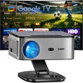 Beamer, Schwarz, Smart Google TV 39000 Lume 4K Unterstützt Heimkino Projektor