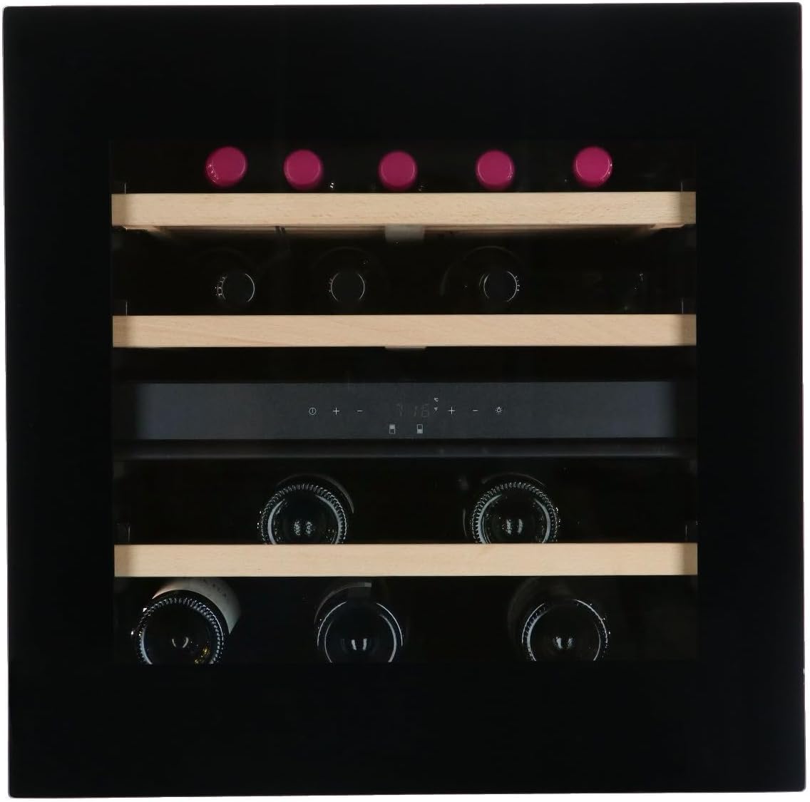 Spedla Weinkühlschrank, 58.8 x 59.2 x 56.3 cm, Schwarz, Weinklimaanlage Einbau - - 23 Flaschen - - Weinschrank