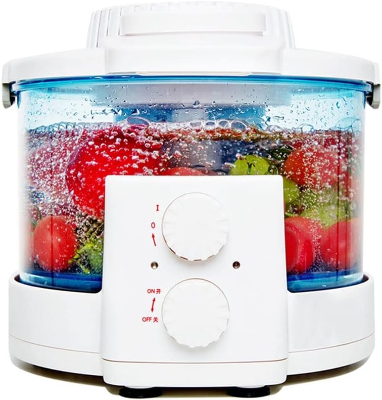 Ultraschall Waschmaschine, Weiß, Gemüse, Ozon-Obst- und Gemüsedesinfektionsmaschine, automatische Haushaltsentgiftung für Obst