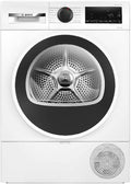 Bosch Wärmepumpentrockner, 63 dB, 9 kg, Weiß/Schwarz, WQG241001, Serie 6, AutoDry, Quick-40-Trocknen, Nachlegefunktion