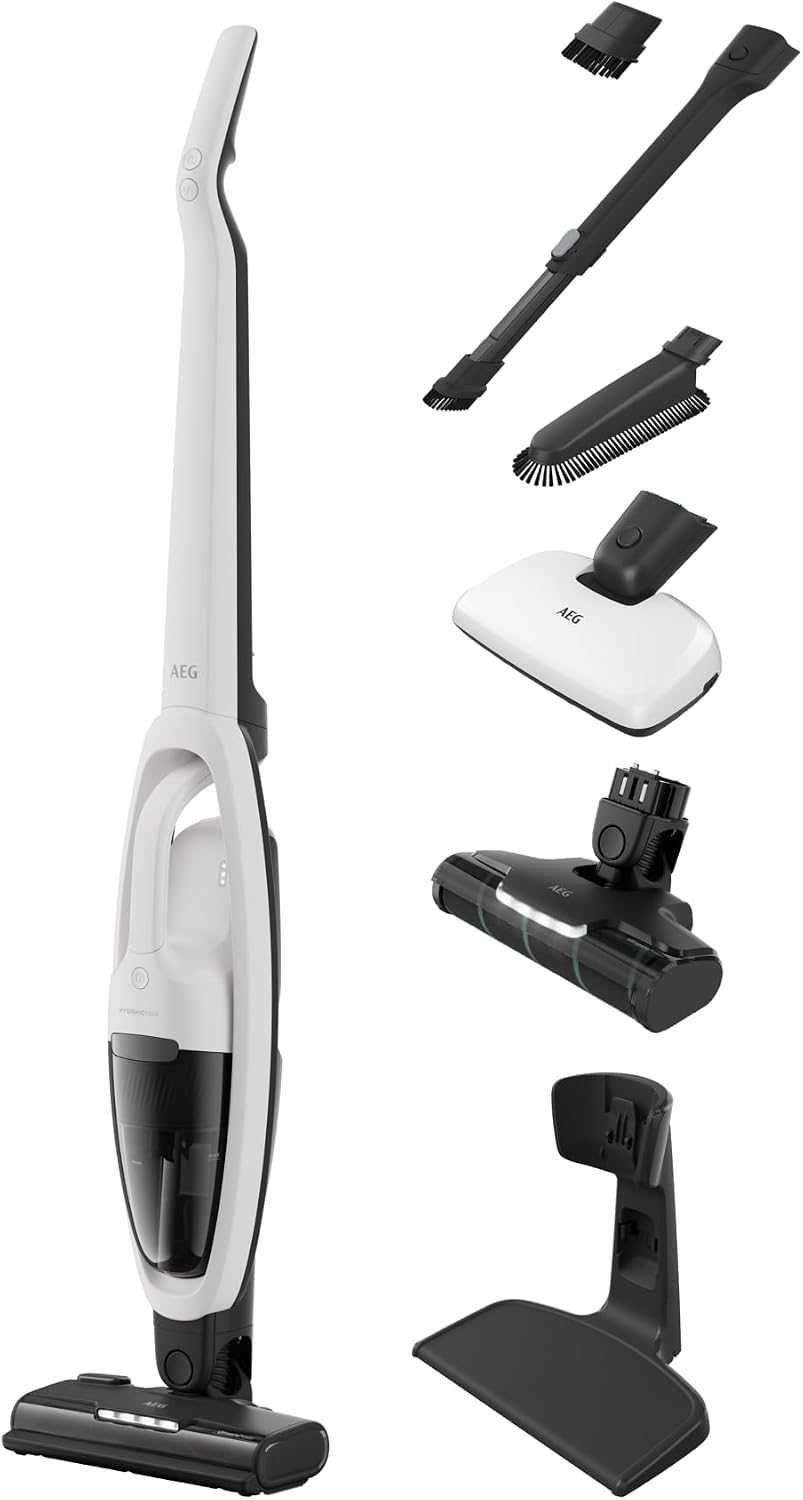 AEG Staubsauger, Weiß, HYGIENIC 5000 Cordless Cleaner 2in1 Akku