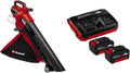 Einhell Laubsauger, 4,0 Ah, 740 m, 36 V, 45 L, Rot/Schwarz, Professional Akku- VENTURRO 36/240 Power X-Change (