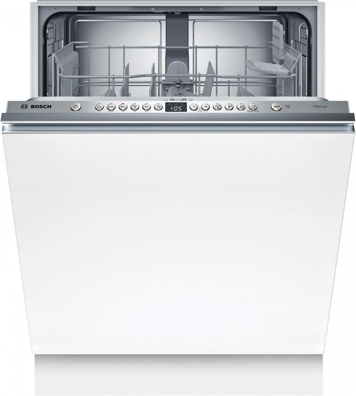 Bosch Geschirrspüler, Silber, SMV26AX01F Serie 2, Einbaugerät, Info Light