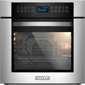 Empava Backofen, 59,5 cm B x 56,8 cm T x 59,5 cm H; Ausschnittabmessungen: 60 cm B x 57,5 cm T x 60 cm H; Innenmaße: 45,7 cm B x 36,7 cm T x 41,1 cm H