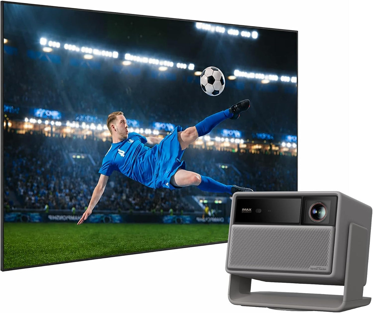 XGIMI Beamer, Schwarz, Horizon 20 Max 4K Heimkino mit 100'' Fixed Frame Screen