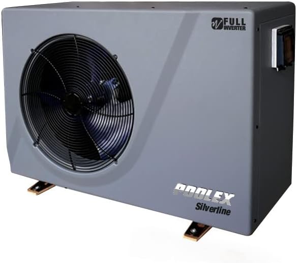 POOLEX Kompressor, 12 kW, 65 m, Weiß, PC-SLP120N Silverline Inverter 120 - Leise Pool-Wärmepumpe