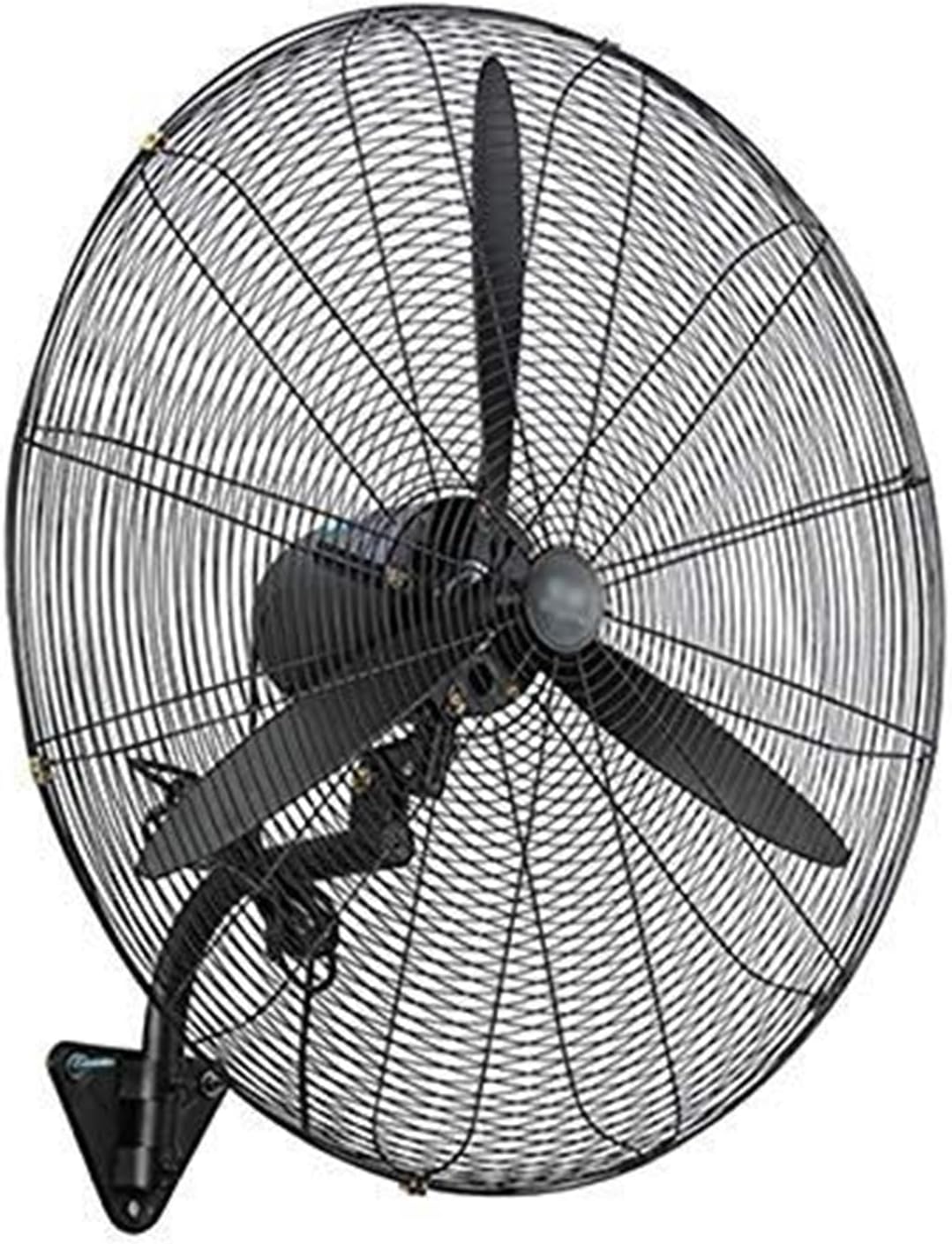 QUSYZD Ventilator, 55x65 cm, Rot, Industrieller Wand mit 3 Flügeln, großer Wand, 3 Geschwindigkeitsstufen, leise