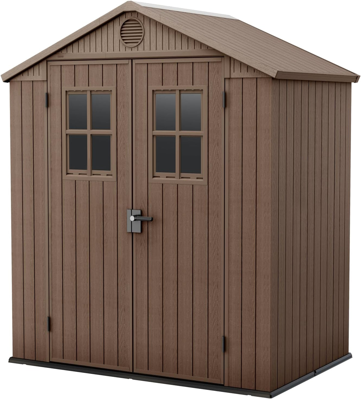 Gerätehaus Keter, Braun, Darwin 6 x 4 Gartenhaus, Holzoptik, 190 x 122 x 221 H cm