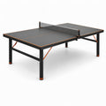 Indoor-Tischtennistisch mit Netz, 274 × 152,5 × 76 cm, Holzwerkstoff und Stahl, Schwarz-Orange