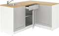 IKEA Midi- & Hochschränke, 183x122x91 cm, grau, KNOXHULT Eckküche