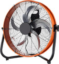 Bodengebläse, 20 Zoll, Weiß, Industrieller Trommelventilator, Hochvolumiger Luftzirkulator mit 4 Geschwindigkeitsstufen