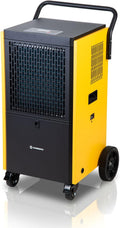 Humberg Luftentfeuchter, 100 l, Weiß, Bautrockner mit Kondensatpumpe bis /24 h