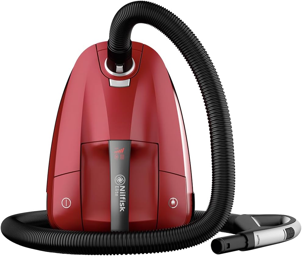 Nilfisk Staubsauger, Rot, Elite - Boden - Teppichsauger - Polstersauger