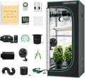 MARS HYDRO Zuchtzelte, 60X60X140 cm, Schwarz/Grün, Growzelt Komplettset, Upgraded TS600 Dimmbare Grow Lampe, 10-Gang-Lüfter