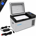 Kompakt Kühlschrank, 230 V, 20 L, 12 V, 24 V, Weiß, Kompressor, Mobile Kühlbox für PKW & Camping, Tiefkühlmodus bis -20°C