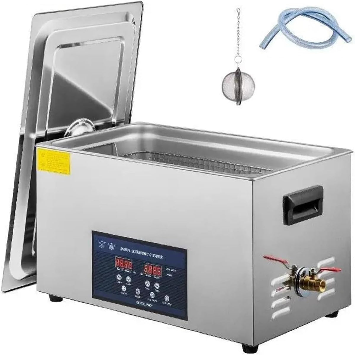 TRDEWR Waschmaschine, 30 L, Weiß, Ultraschall Reiniger Mit Doppel Frequenz Digitale Tragbare