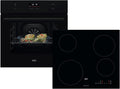 AEG Backofen, Schwarz, AB34BP Set Pyrolyse BPK53516XB + Induktionskochfeld