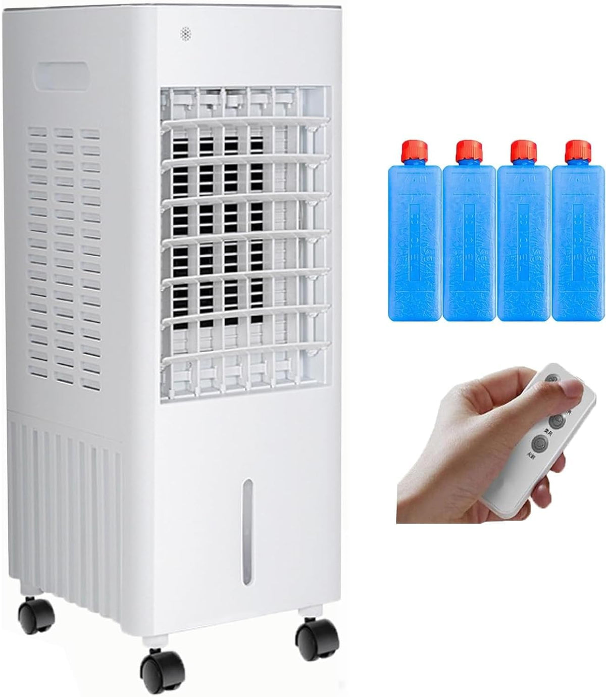 voyfu Mobiles Klimagerät, 12 L, Grau, Evaporative Air Conditioner 4-in-1 Portable Air Cooler