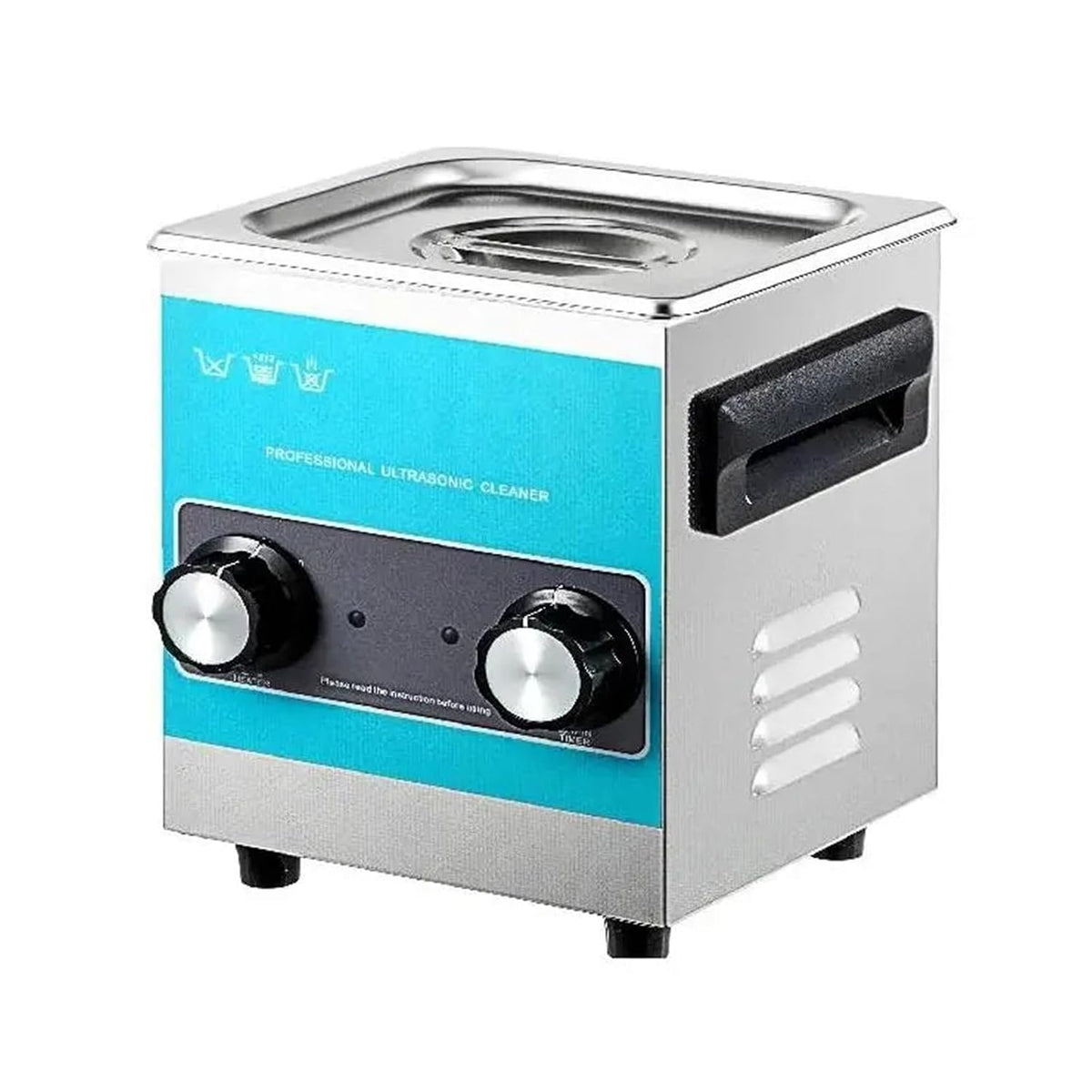 ERETYRET Waschmaschine, 3 L, Weiß, Knopf Ultraschallreiniger Mit Heizung Mini Tragbare