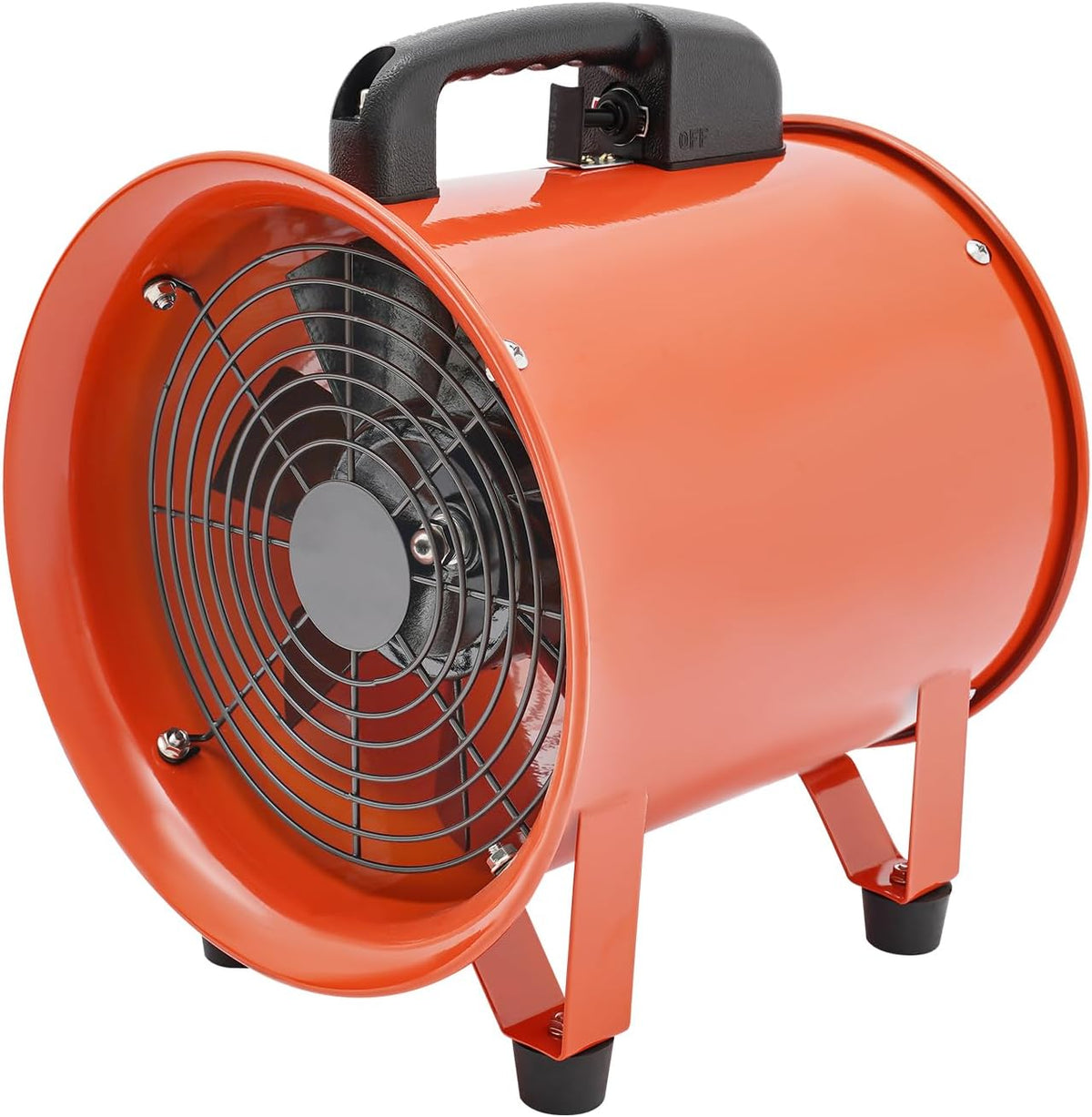Dettchan Gebläse, 10M, Orange/Schwarz, Industrieventilator Axial Industrielüfter Ventilator