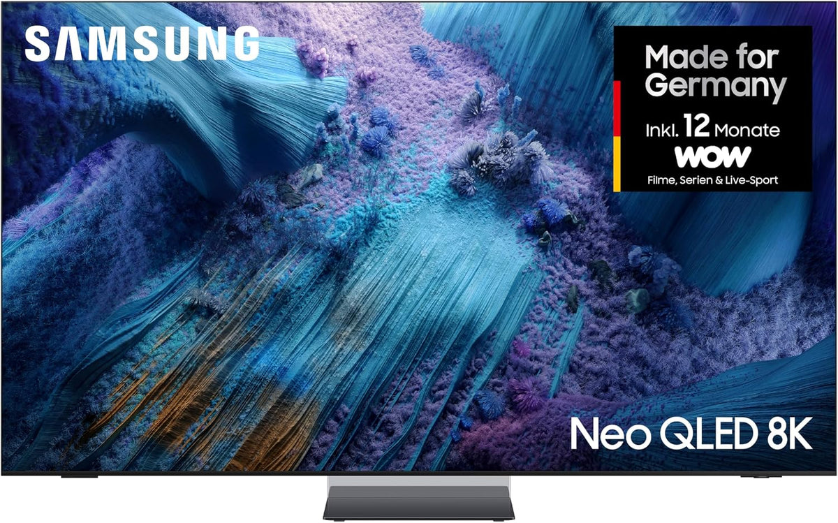 Samsung Fernseher, 85 Zoll, 214 cm, Schwarz, Smart TV, Neo QLED 8K QN990F Mini LED, Antireflexion, NQ8 AI Gen3 Prozessor
