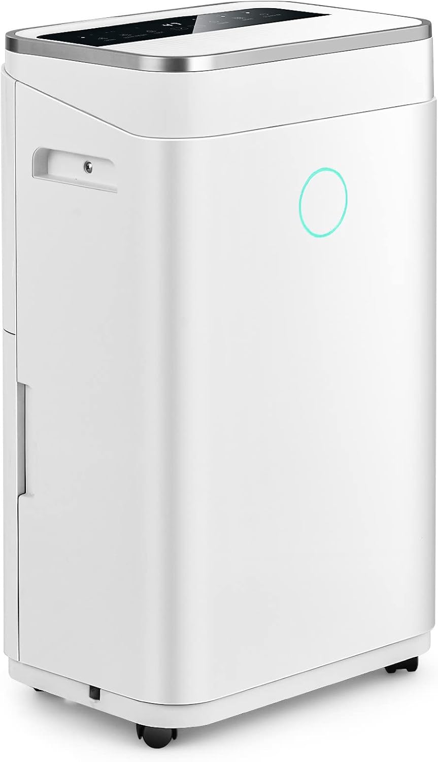 GOPLUS Luftentfeuchter, 30 m, 25 L, Weiß, /Tag, elektrischer Entfeuchter für Raum bis zu ²- 3 Betriebsarten