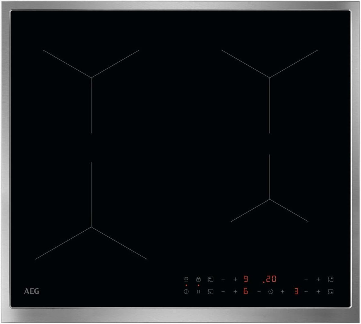 AEG Kochfeld, Schwarz, OIN64A00XB Induktions autark