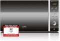 CASO Mikrowelle, 2100 W, 30 L, Schwarz/Silber, MCG30 Ceramic Chef 3-in-1, Grill & Heißluft