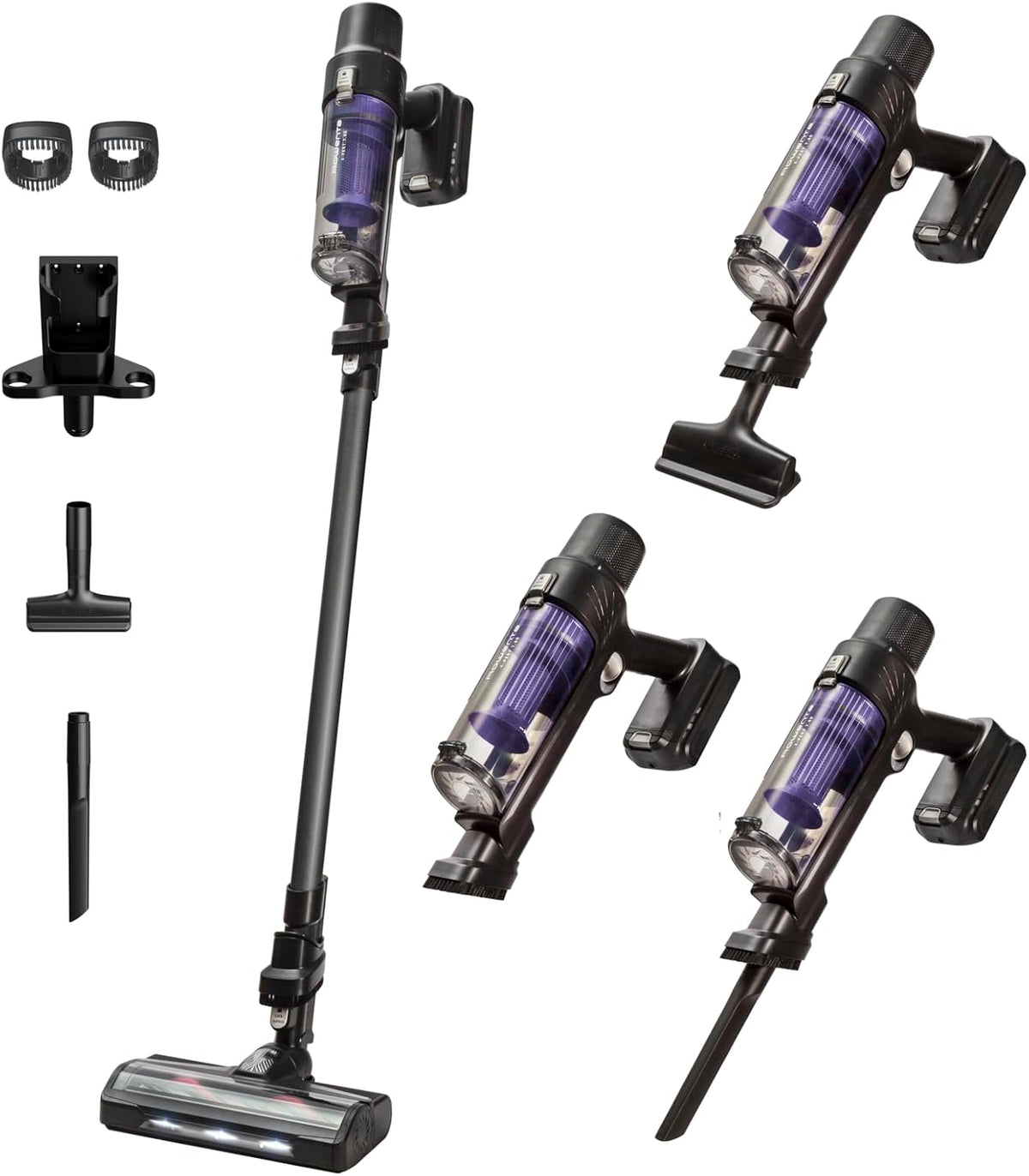 Rowenta Staubsauger, 1,2 kg, 140 W, Schwarz, X-PERT 7.60, Akku, Saugleistung, langlebiger Akku, Hochleistungs-LED-Bodendüse