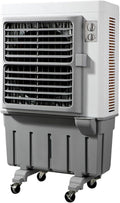 MYUYEE Ventilator, 120 L, Weiß, Tragbarer Verdunstungsluftkühler, Sumpfkühler mit 3 Geschwindigkeiten & Rädern für Indoor