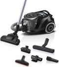 Bosch Staubsauger, 68 dB, 700 W, schwarz, beutellos Serie 6 BGC41XSIL, Boden, Hygiene-Filter, für Parkett, Teppich