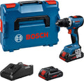 Bosch Professional Akkuschrauber, 4.0 Ah, 18 V, Blau/Schwarz/Rot, System Akku-Bohrschrauber GSR -65 (bürstenloser Motor