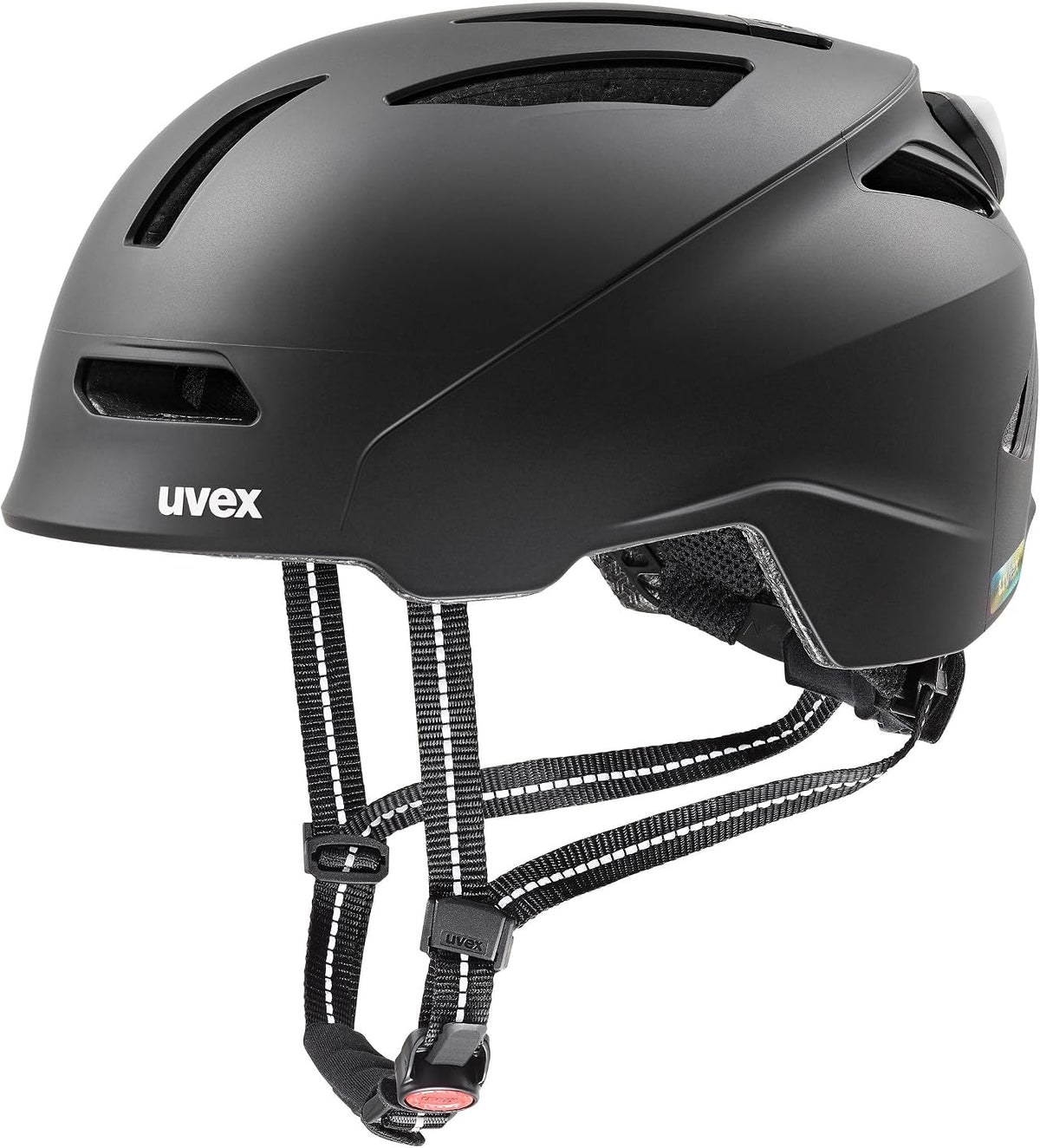 Uvex Fahrrad, Weiß, urban Planet LED - robuster helm für Damen und Herren
