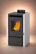 Nemaxx Pelletheizungen, 5,3 kW, 120 m, Grau, PC5 Pelletofen A+ bis ³, Chrono & ECO-Modus, WiFi Ready (App optional)