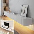 XDXINY Fernseher, 180 x 20 x 30 cm, Massivholz., Mehrfarbig, Multimedia-Konsole für schwebende TV-Wand, große Aufbewahrungsbank unter TV