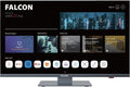 Falcon Fernseher, 22 Zoll, 12 V, 24 V, Schwarz, Full HD LED LG WebOS SMART WiFi Camping Wohnmobil /, DVD Player, Bluetooth