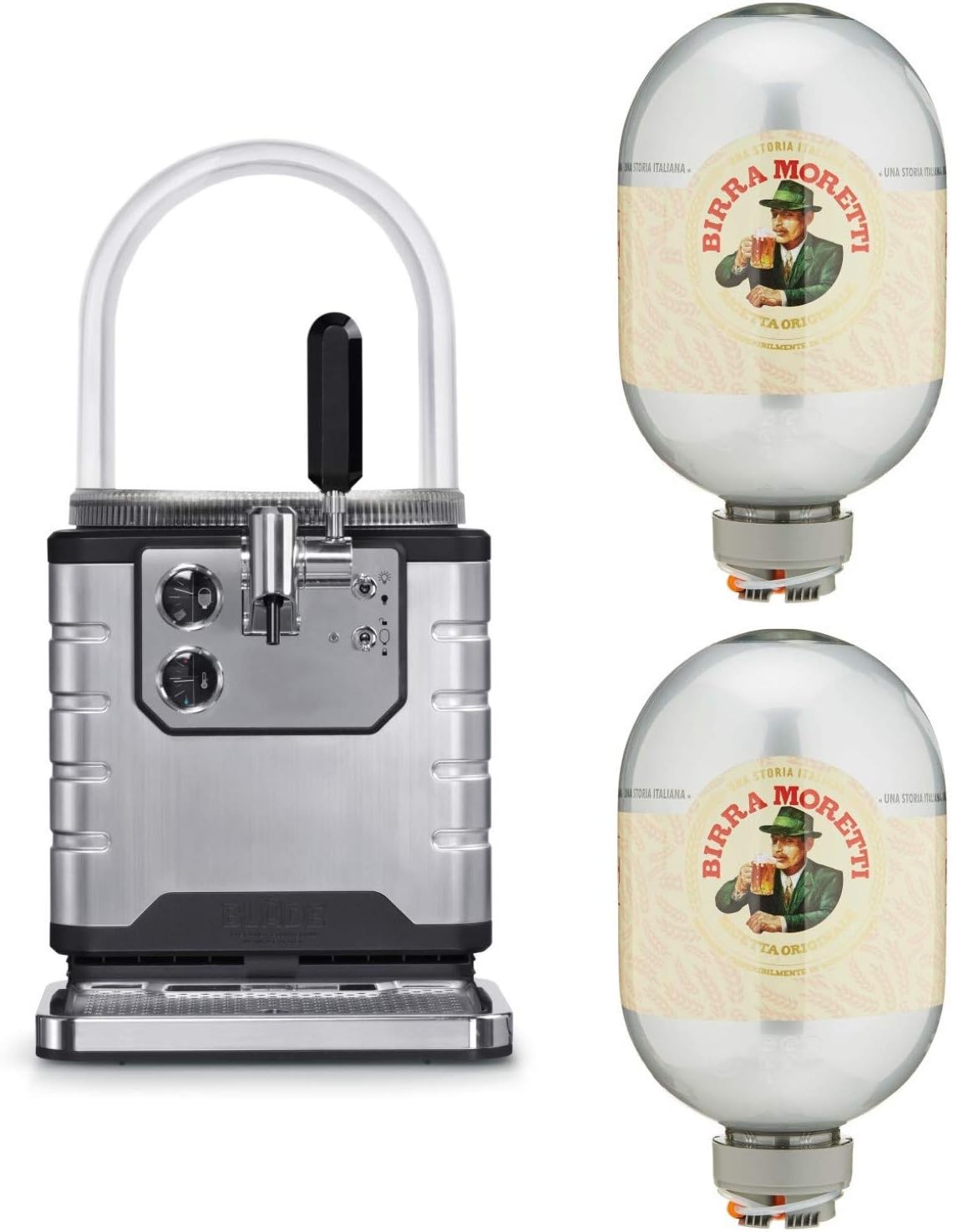 Heineken Elektro-Großgeräte,Bier- & Weinaufbewahrung & Dosierspender,Mini-Zapfanlagen, 8l, Silber/Schwarz
