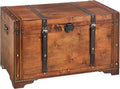 Sofa Kobolo, 80x45x50 cm, Braun, Holztruhe KEEPER groß