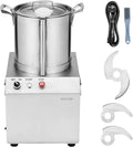 VEVOR Universalzerkleinerer, 10 L, Silber, Küchenmaschine Gemüsezerkleinerer, Küchenmaschine aus lebensmittelechtem Edelstahl mit 2