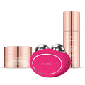 FOREO Toninggeräte, Schwarz, BEAR 2 Mikrostrom-Facelift-Set - Serum & Feuchtigkeitspflege, Fuchsia, Mikrostromgerät