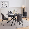 HJhomeheart Essgruppe, Esstisch: 115 x 115 x 73 cm, Esszimmerstühle: 48 x 44 x 86 cm. Dieses Produkt umfasst einen Esstisch und vier Esszimmerstühle