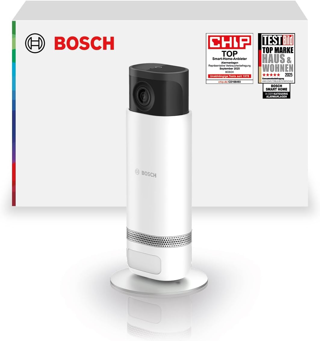 Bosch Überwachungskamera, Mehrfarbig, Smart Home Eyes Innenkamera II, WLAN für den Innenbereich mit intelligenter