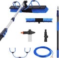 Solarpanel Bürsten, Aluminiumlegierung + PP + PE, Schwarz, Reinigung Leichter Wasserzufuhrstab