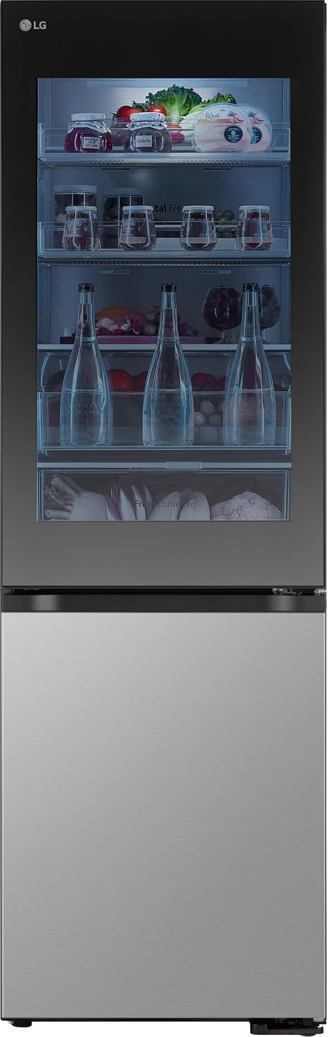 LG Kühl-Gefrierkombination, 349 L, Silber, GBG5160CPY Kühl-/Gefrierkombination (, Energieklasse C) mit InstaView
