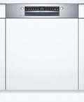 Bosch Geschirrspüler, 60 cm, Silber, SMI6ZCS07E Serie 6 Teilintegriert/C / /Edelstahl / 75