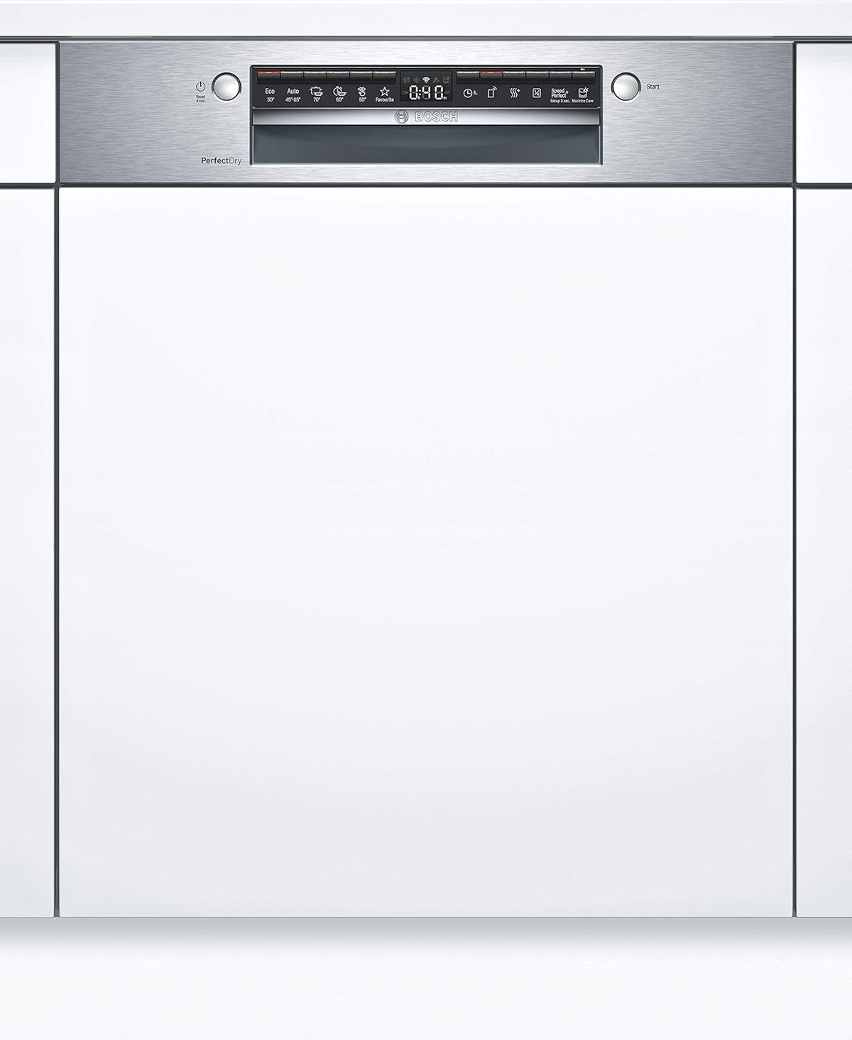 Bosch Geschirrspüler, 60 cm, Silber, SMI6ZCS07E Serie 6 Teilintegriert/C / /Edelstahl / 75
